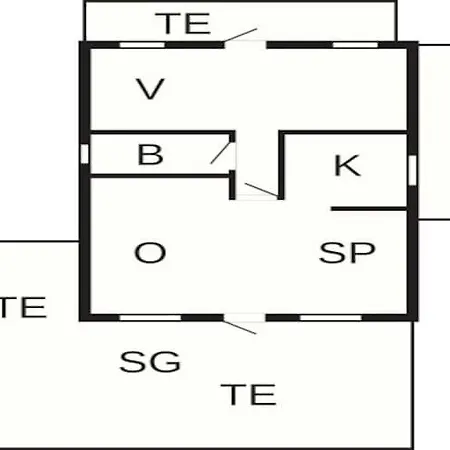 4 Person In Karreb Ksminde بيت للعطل